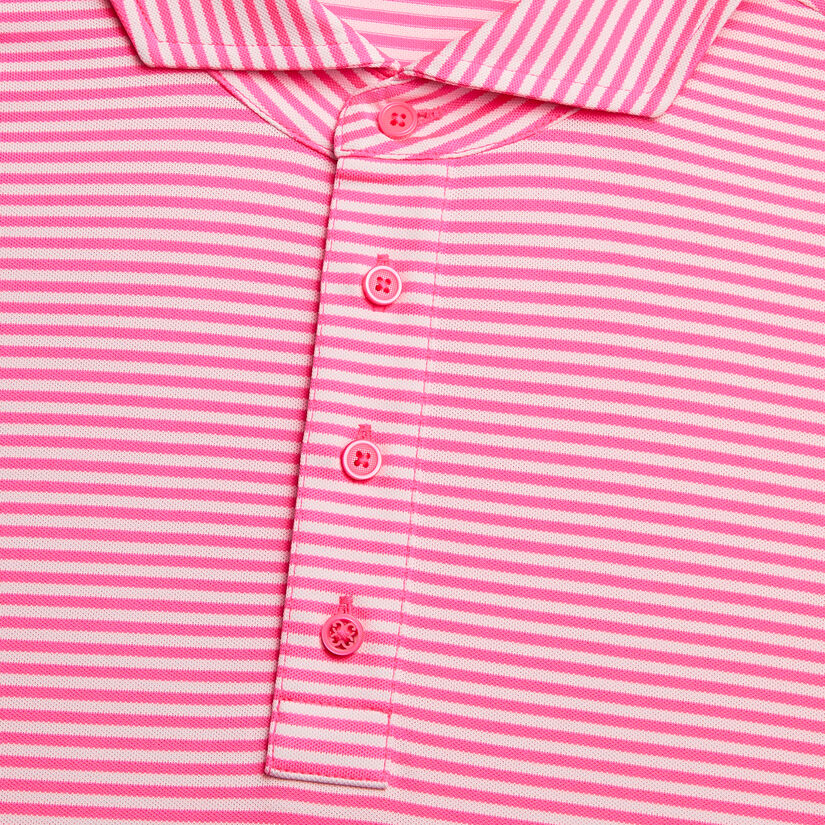 FEEDER STRIPE TECH PIQUÉ MODERN SPREAD COLLAR POLO image number 5