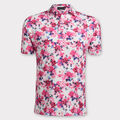 PHOTO FLORAL TECH JERSEY TAILORED FIT POLO image number 1