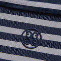 PERFORATED STRIPE RIB COLLAR TECH JERSEY TAILORED FIT POLO image number 6