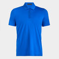 PERFORMANCE NYLON PERFORATED CIRCLE G'S MODERN SPREAD COLLAR POLO image number 1