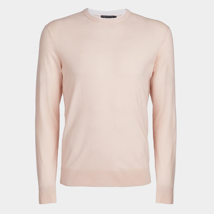 MERINO WOOL BLEND CREWNECK JUMPER image number 1