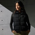 CABLE KNIT WOOL BLEND DOWN PUFFER GILET image number 1