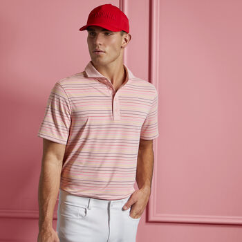 MULTI STRIPE TECH PIQUÉ POLO