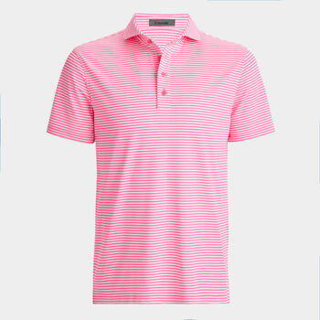 FEEDER STRIPE TECH PIQUÉ MODERN SPREAD COLLAR POLO