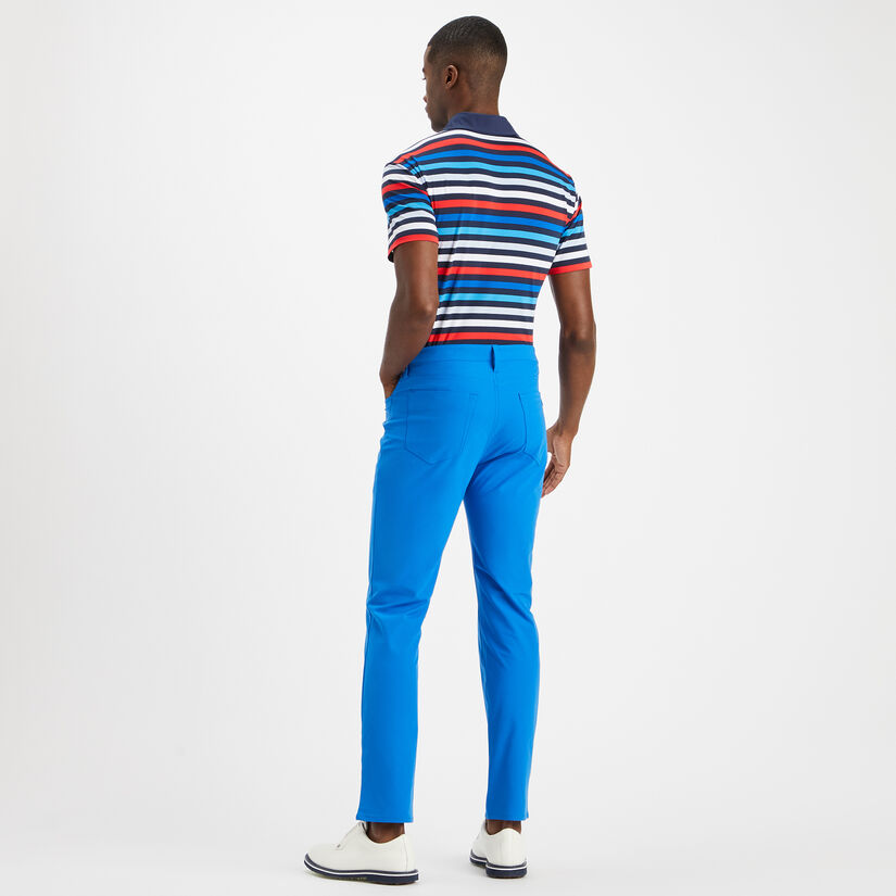 FAVOURITE STRIPE TECH JERSEY TAILORED FIT POLO image number 5