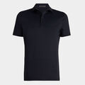 PERFORATED STRIPE TECH JERSEY MODERN SPREAD COLLAR POLO image number 1