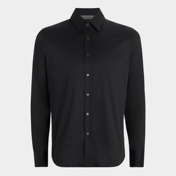 STRETCH COTTON WOVEN SHIRT