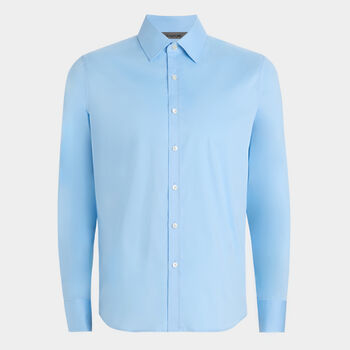 STRETCH COTTON WOVEN SHIRT