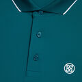 RIB COLLAR TECH PIQUÉ MODERN SPREAD COLLAR BANDED SLEEVE POLO image number 5