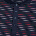 MULTI STRIPE TECH JERSEY MODERN SPREAD COLLAR POLO image number 5