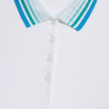 PLEATED COLLAR SILKY TECH NYLON SLEEVELESS POLO image number 5