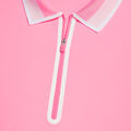 COLOUR BLOCK COLLAR SILKY TECH NYLON LONG SLEEVE ZIP POLO image number 6