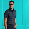 MULTI STRIPE TECH PIQUÉ POLO image number 2