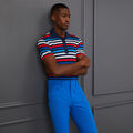 FAVOURITE STRIPE TECH JERSEY TAILORED FIT POLO image number 2