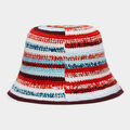 LIMITED EDITION OFFSET STRIPE CROCHET MOTHER GOLFER BUCKET HAT image number 3