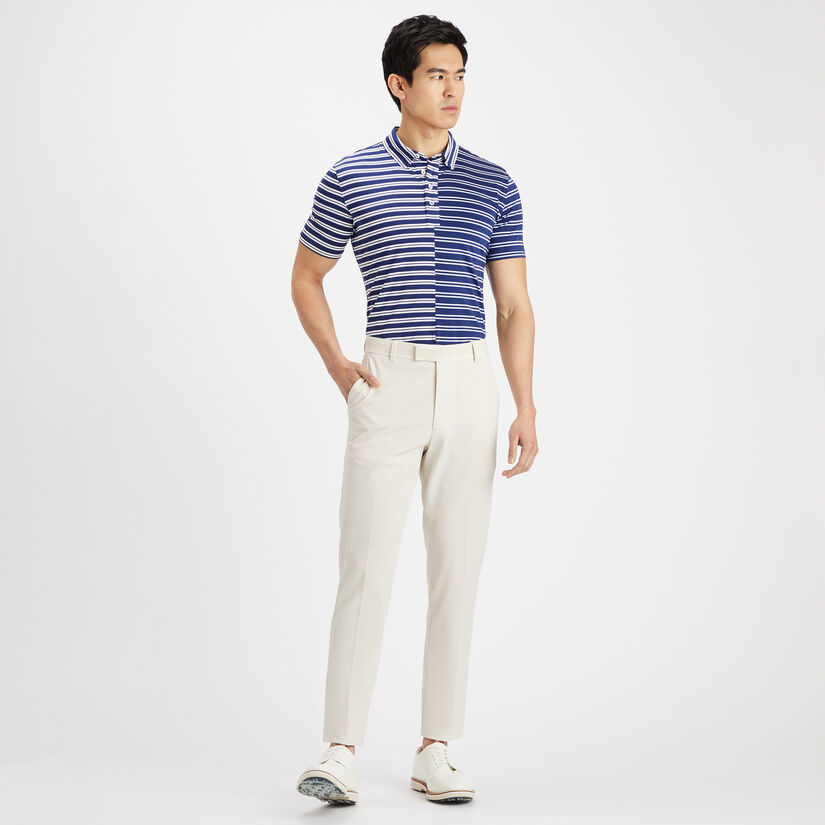 OFFSET STRIPE TECH JERSEY TAILORED FIT POLO image number 4