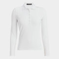 RIBBED TECH NYLON LONG SLEEVE POLO image number 1