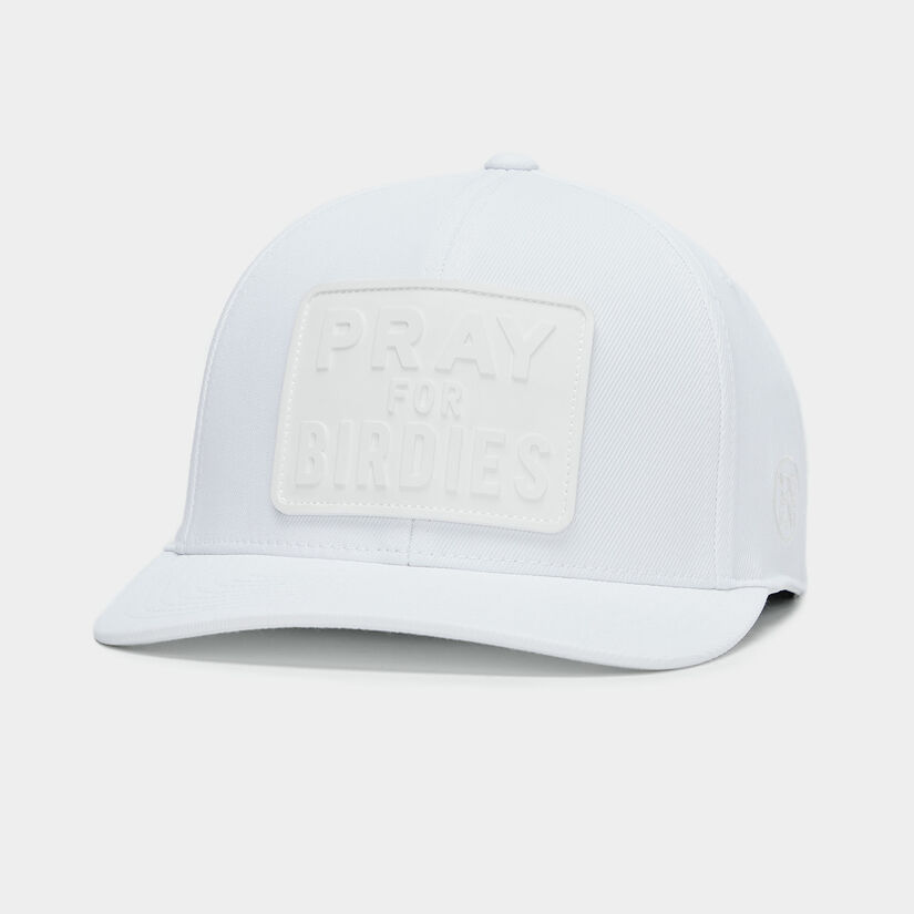 MONOCHROME PRAY FOR BIRDIES STRETCH TWILL SNAPBACK HAT image number 1