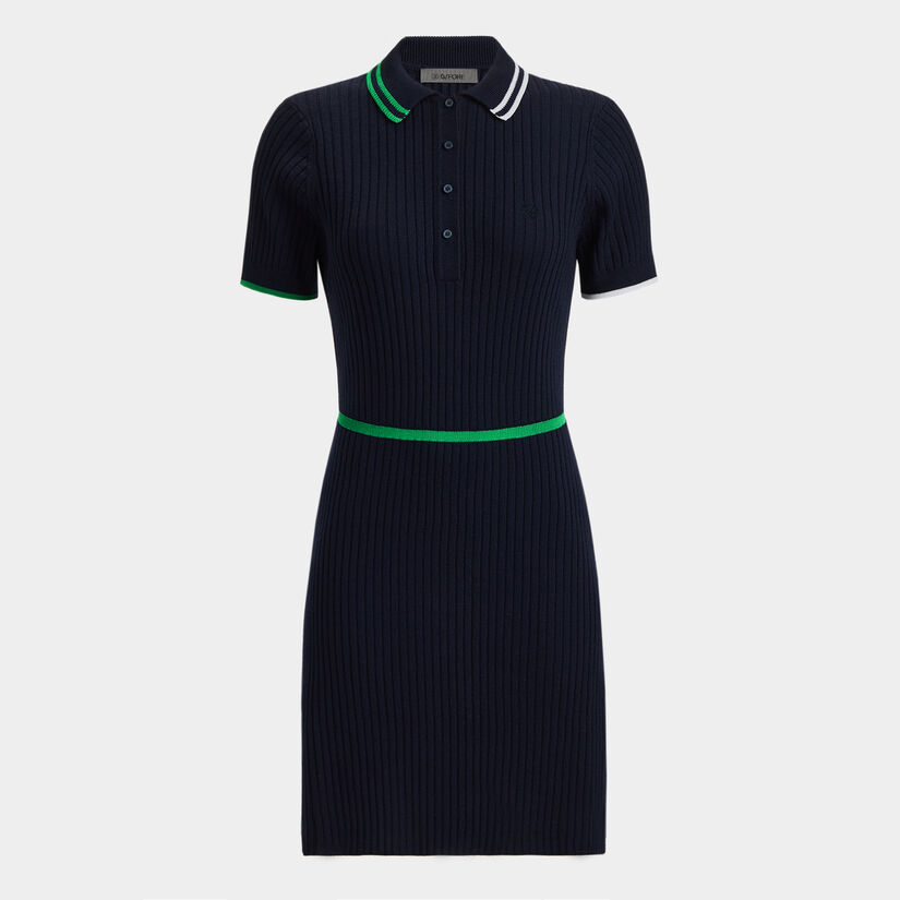 MERINO WOOL JUMPER POLO DRESS image number 1