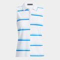 OFFSET STRIPE TECH PIQUÉ SLEEVELESS POLO image number 1