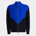 COLOURBLOCK MERINO WOOL FULL ZIP JUMPER JACKET image number 1