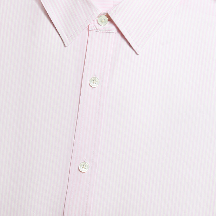 SPREAD COLLAR STRIPED STRECH WOVEN SHIRT image number 5