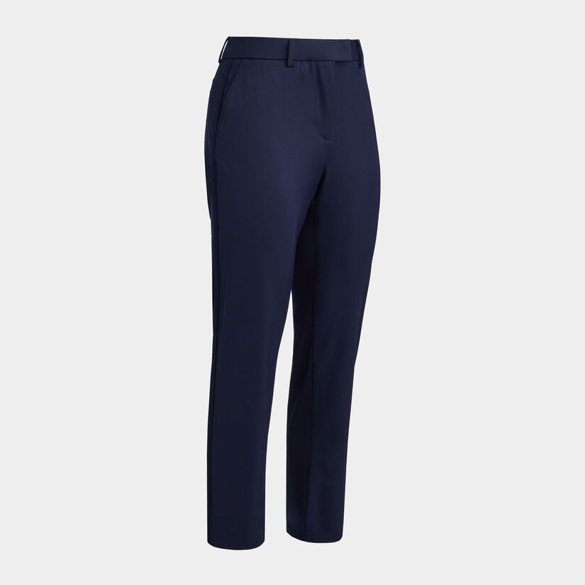 STRETCH TECH TWILL MID RISE STRAIGHT TAPERED LEG TROUSER image number 1