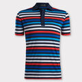 FAVOURITE STRIPE TECH JERSEY TAILORED FIT POLO image number 1