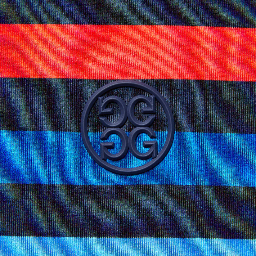 FAVOURITE STRIPE TECH JERSEY TAILORED FIT POLO image number 7