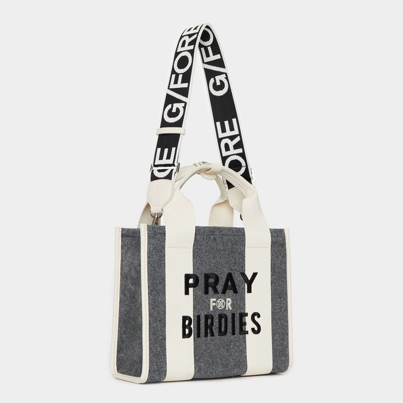 LTD RELEASE PRAY FOR BIRDIES BRUSHED SQUARE BAG image number 1