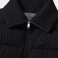 CABLE KNIT WOOL BLEND DOWN PUFFER GILET image number 6