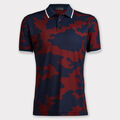 EXPLODED CAMO RIB COLLAR TECH JERSEY TAILORED FIT POLO image number 1