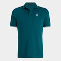 RIB COLLAR TECH PIQUÉ MODERN SPREAD COLLAR BANDED SLEEVE POLO image number 1