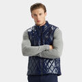 QUILTED POLISHED NYLON MERINO WOOL LINED PUFFER GILET image number 3