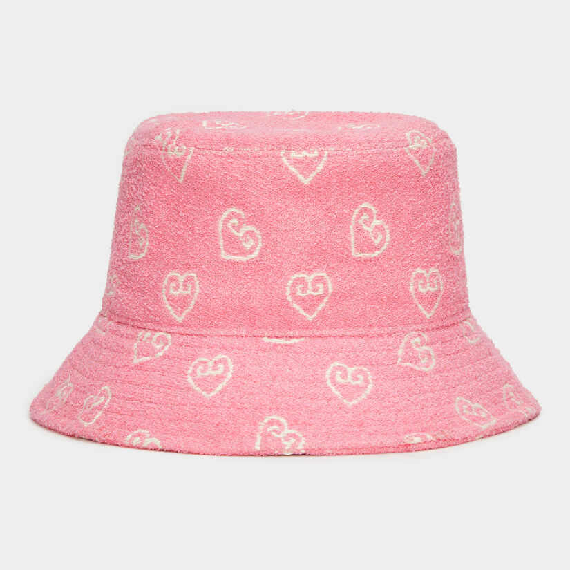 HEART G'S BOUCLÉ BUCKET HAT image number 1