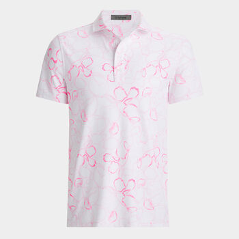 WATERCOLOUR FLORAL TECH PIQUÉ POLO