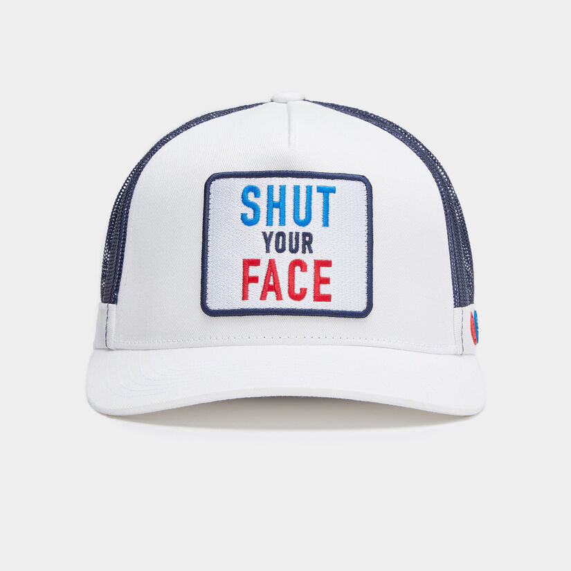 SHUT YOUR FACE COTTON TWILL TRUCKER HAT image number 2
