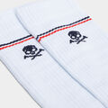 WOMEN'S SKULL & TEES RIBBED NYLON CREW SOCK image number 2