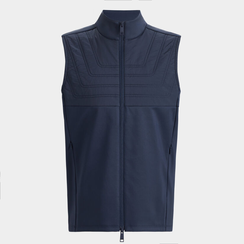 QUILTED HYBRID STRETCH GILET image number 1