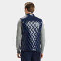 QUILTED POLISHED NYLON MERINO WOOL LINED PUFFER GILET image number 5