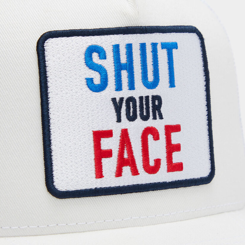 SHUT YOUR FACE COTTON TWILL TRUCKER HAT image number 6