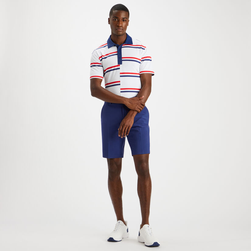 OFFSET STRIPE TECH PIQUÉ TAILORED FIT POLO image number 4