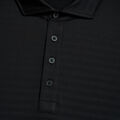 PERFORATED STRIPE TECH JERSEY MODERN SPREAD COLLAR POLO image number 5