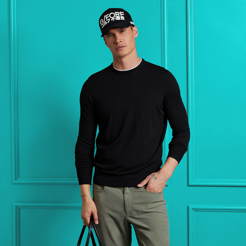 MERINO WOOL BLEND CREWNECK JUMPER image number 2