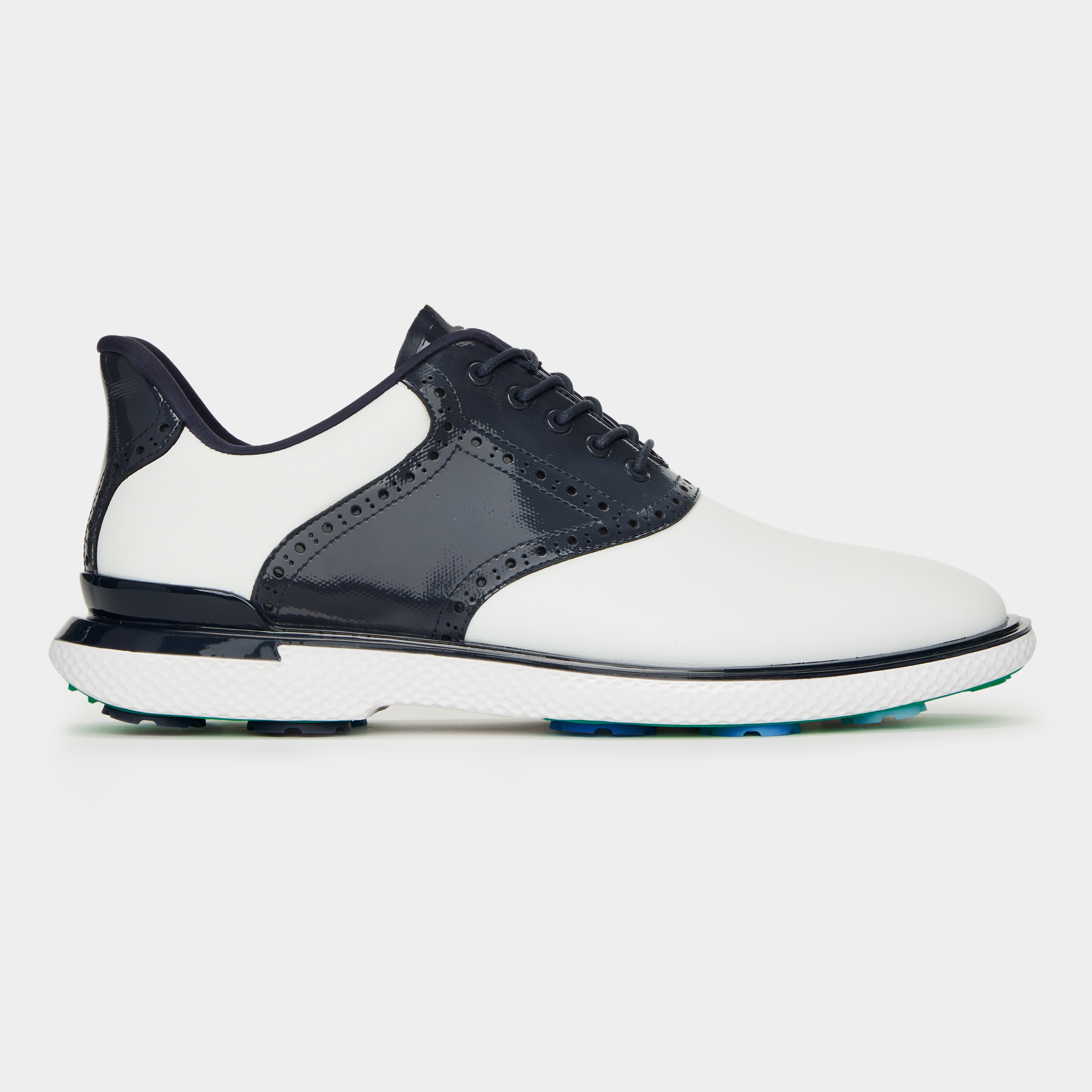 Black and white saddle golf shoes online